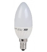 Лампа светодиодная (LED) C37 свеча 5 Вт 400 Лм 230 В 3000 К E14 IEK