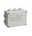 Коробка распаячная КМ41242 для о/п 150х110х70 мм IP55 (RAL7035, 10 гермовводов)