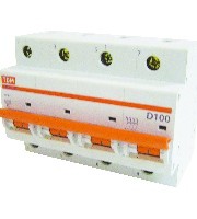 Автомат 4-полюсный ВА 47 100 4P 100А 10кА характеристика D TDM