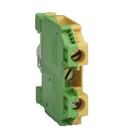 Блок зажимов AB1TP1035U (1 гр, 10кв. мм, 63А) желто зеленый