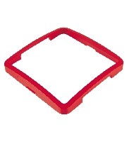 Выключатель комплектующие Makel Lillium (белый) Вставка одинарная красный 10373