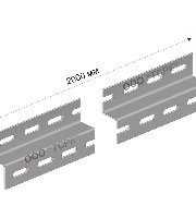 Профиль для прокладки кабеля К108 2м (С образн.)